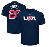 USA Baseball 28 Buster Posey Majestic 2017 World Baseball Classic Name & Number T-Shirt Navy,baseball caps,new era cap wholesale,wholesale hats